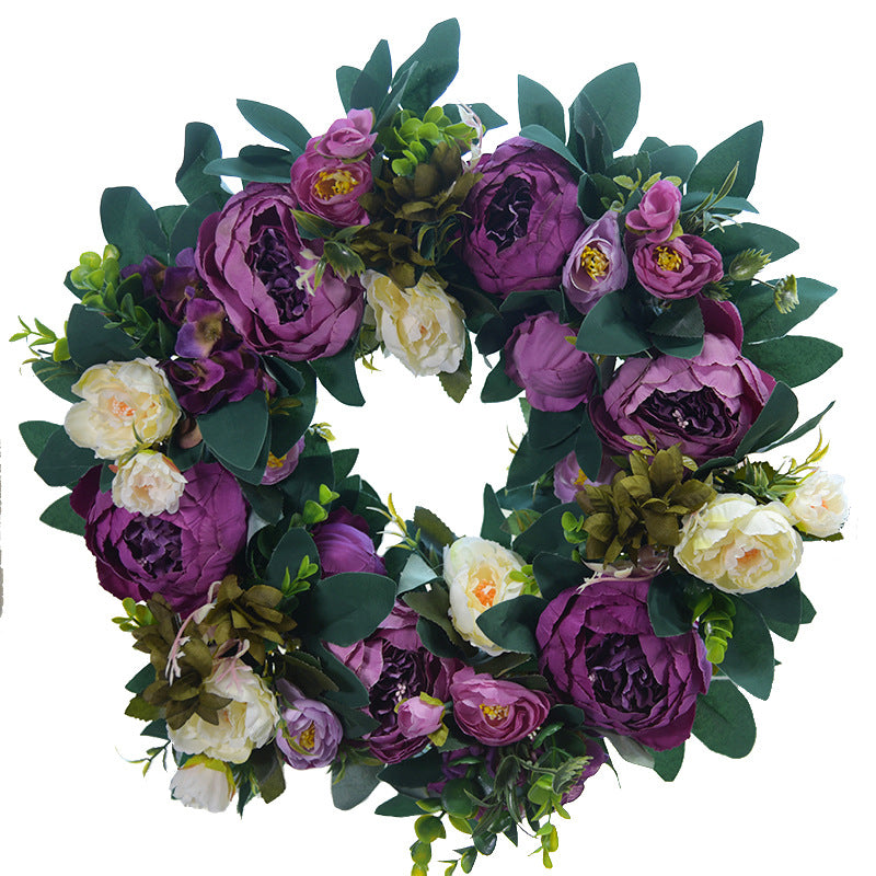 Valentine's Day Wreath Vintage Silk Rose Spring Wreath 2022 - Image 10