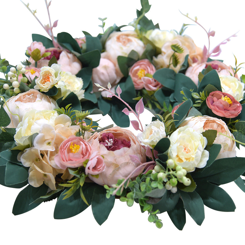 Valentine's Day Wreath Vintage Silk Rose Spring Wreath 2022 - Image 2