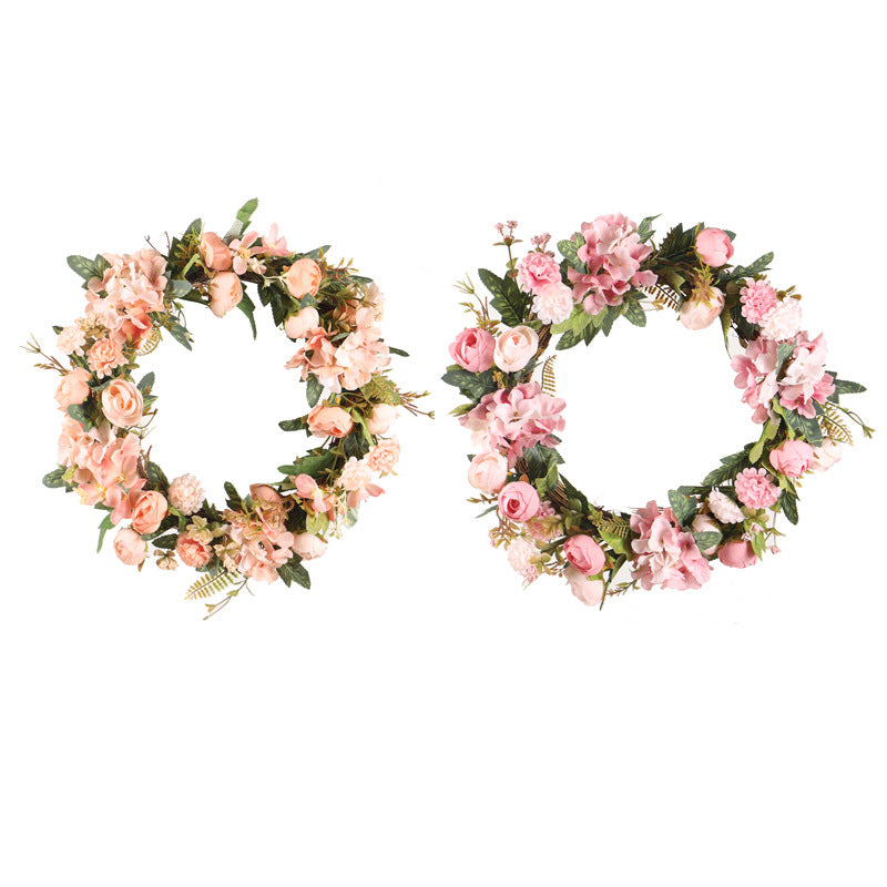 Artificial Roses Valentine's Day Wreath Spring Wreath for Front Door - Image 5