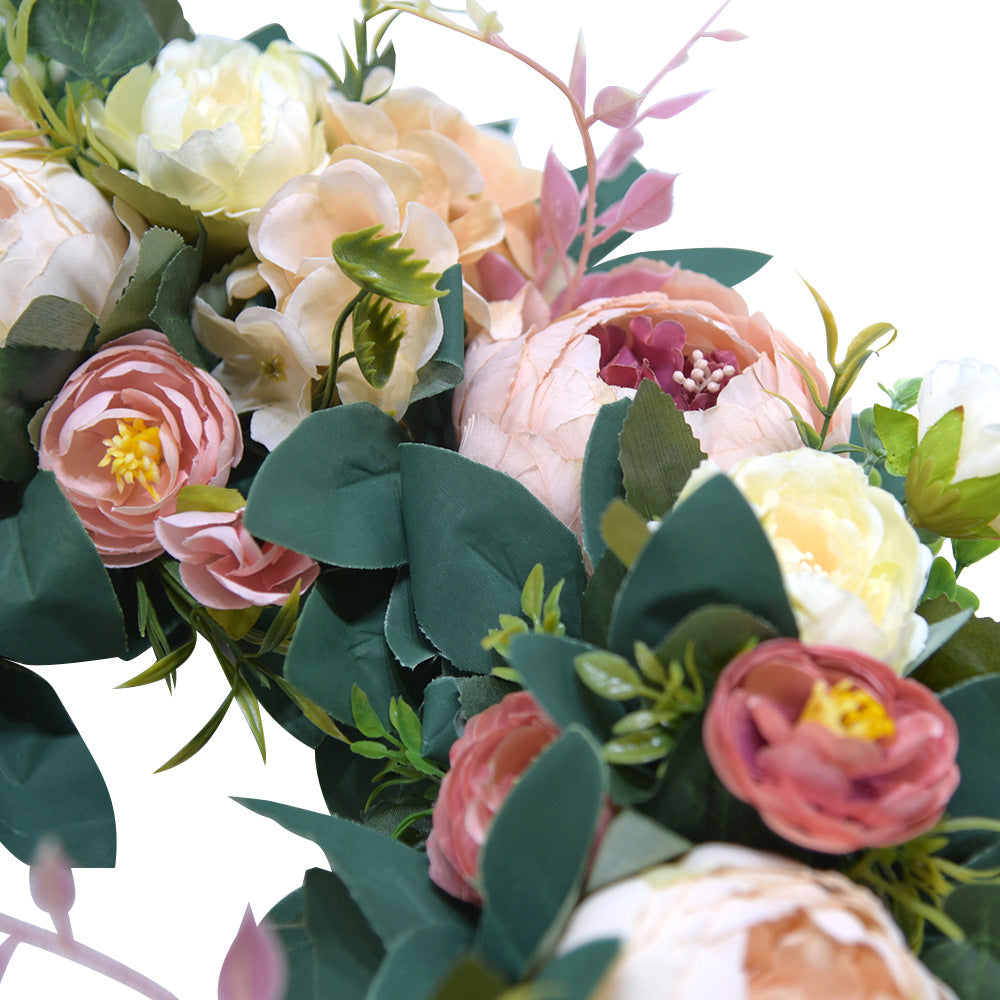 Valentine's Day Wreath Vintage Silk Rose Spring Wreath 2022 - Image 4