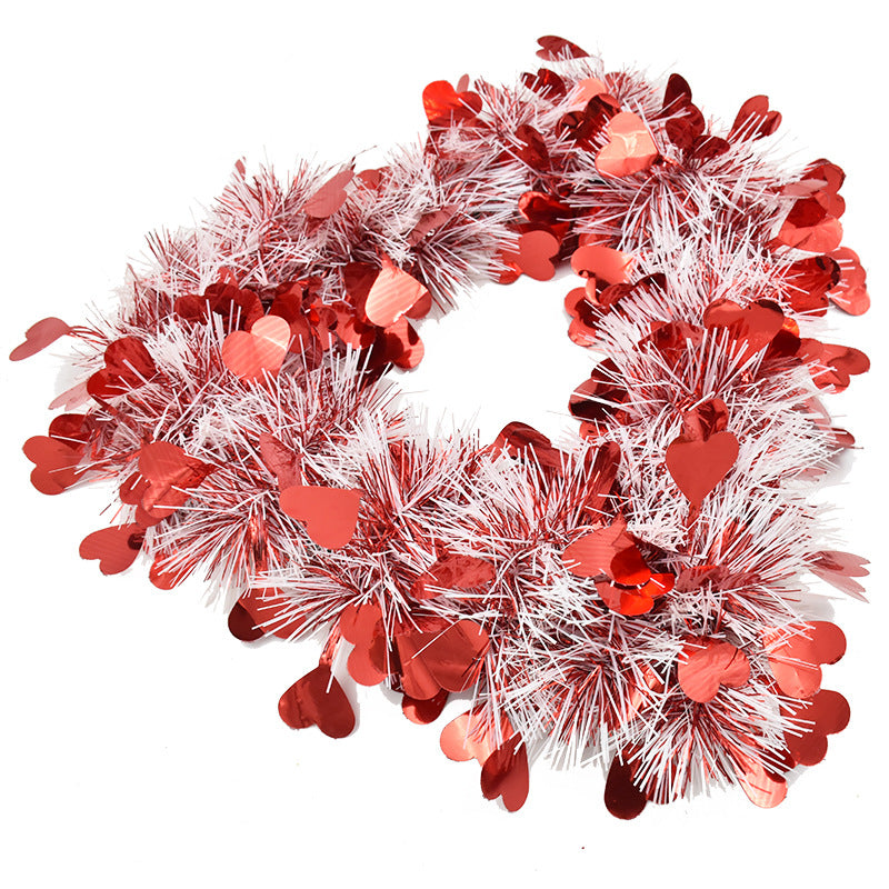 Red Madder Valentine's Day Heart Wreath - Image 3
