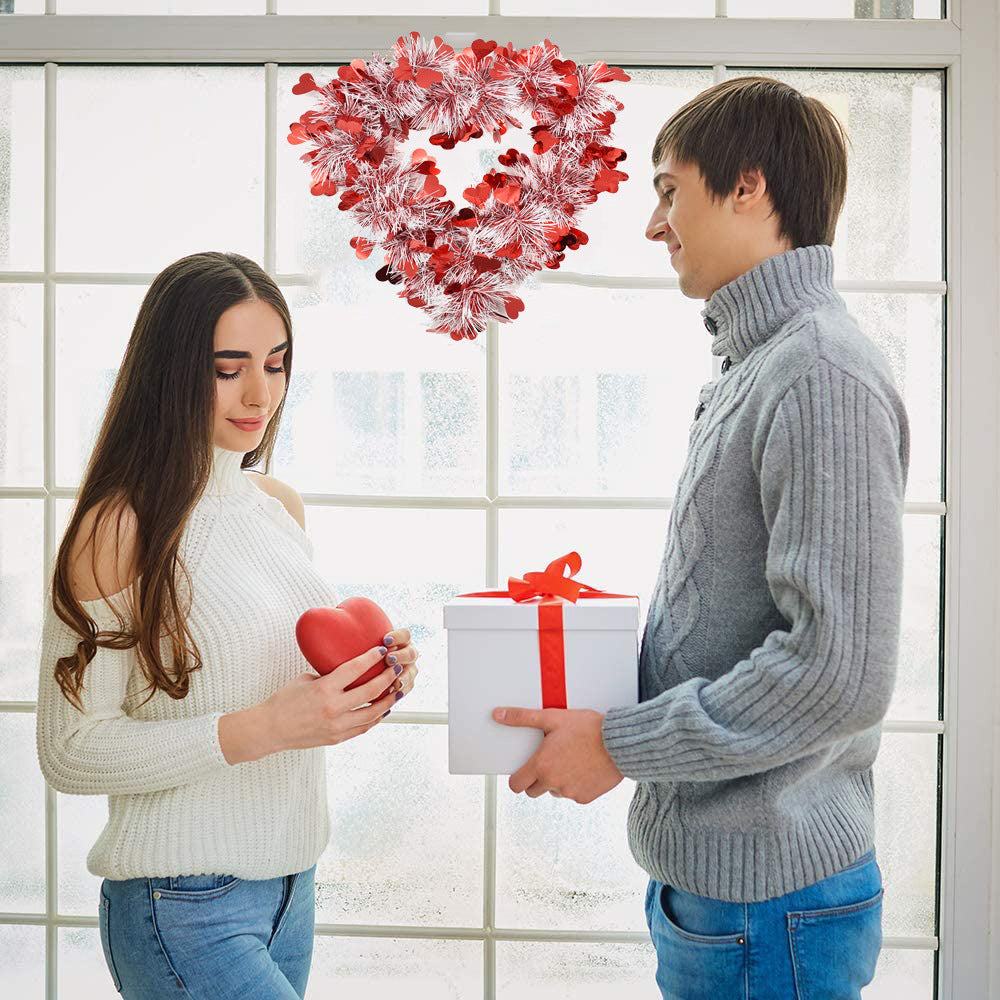 Red Madder Valentine's Day Heart Wreath - Image 5