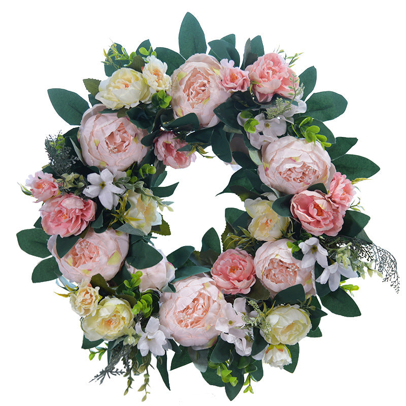 Valentine's Day Wreath Vintage Silk Rose Spring Wreath 2022 - Image 8