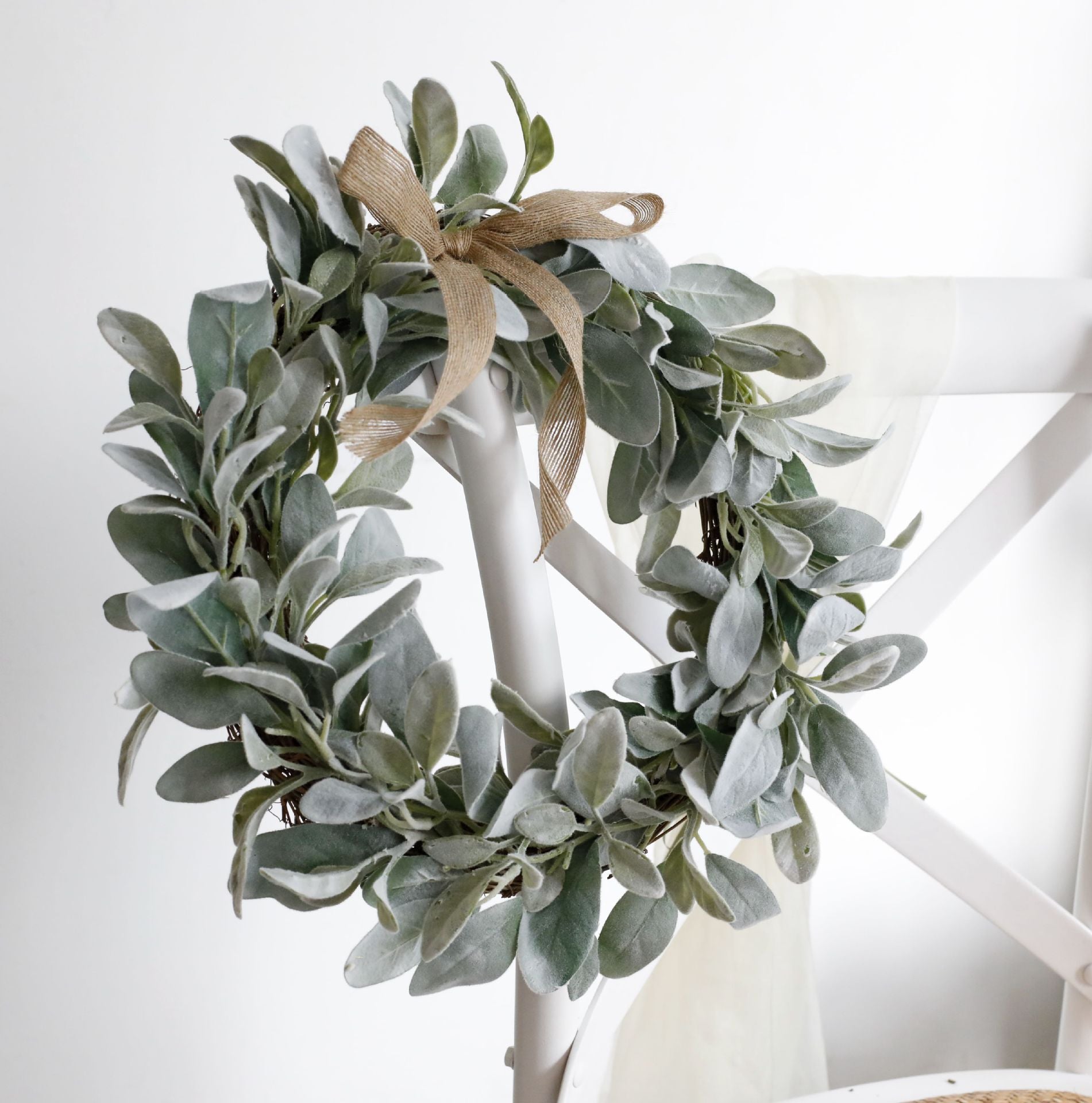 Eucalyptus wreath outdoor spring wreath - Image 2