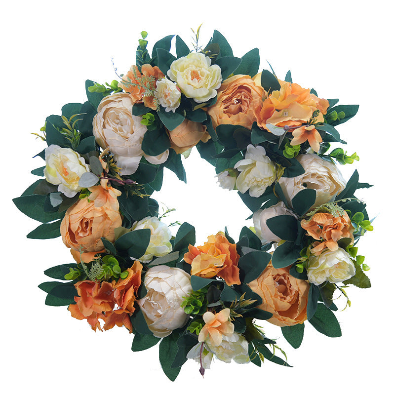 Valentine's Day Wreath Vintage Silk Rose Spring Wreath 2022 - Image 7