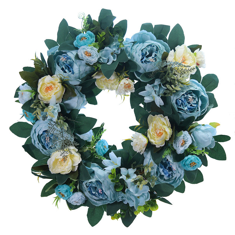 Valentine's Day Wreath Vintage Silk Rose Spring Wreath 2022 - Image 6