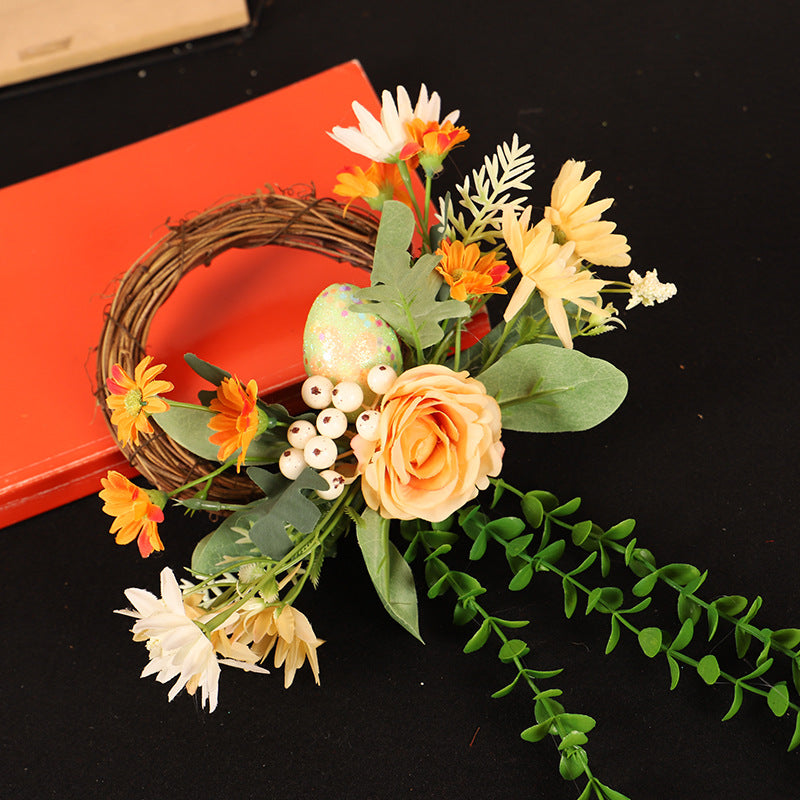 Daisy Eucalyptus Egg Spring Easter Wreath - Image 5