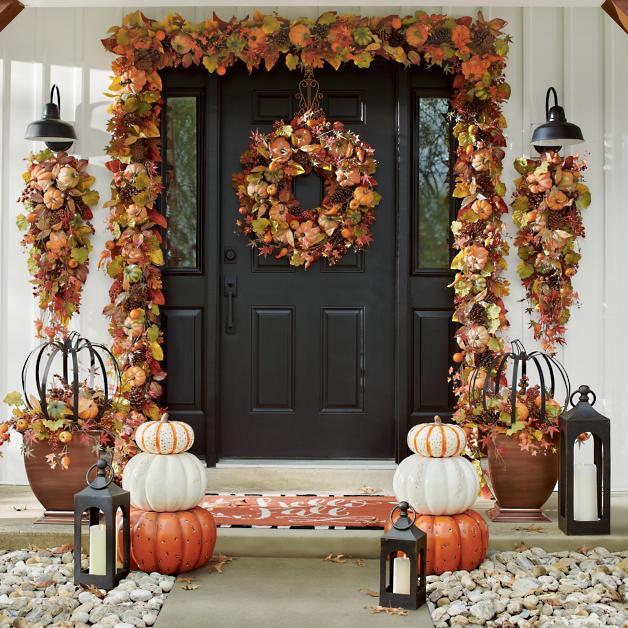 Harvest Pumpkin Wreath - Image 2