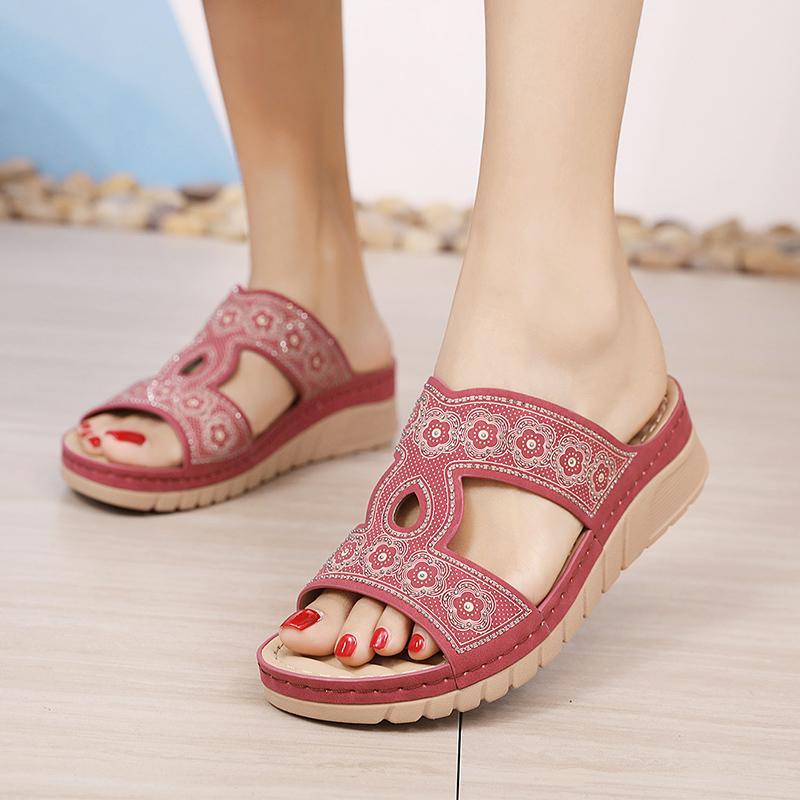 Women's Bohemian Rhinestone Slippers - Image 10