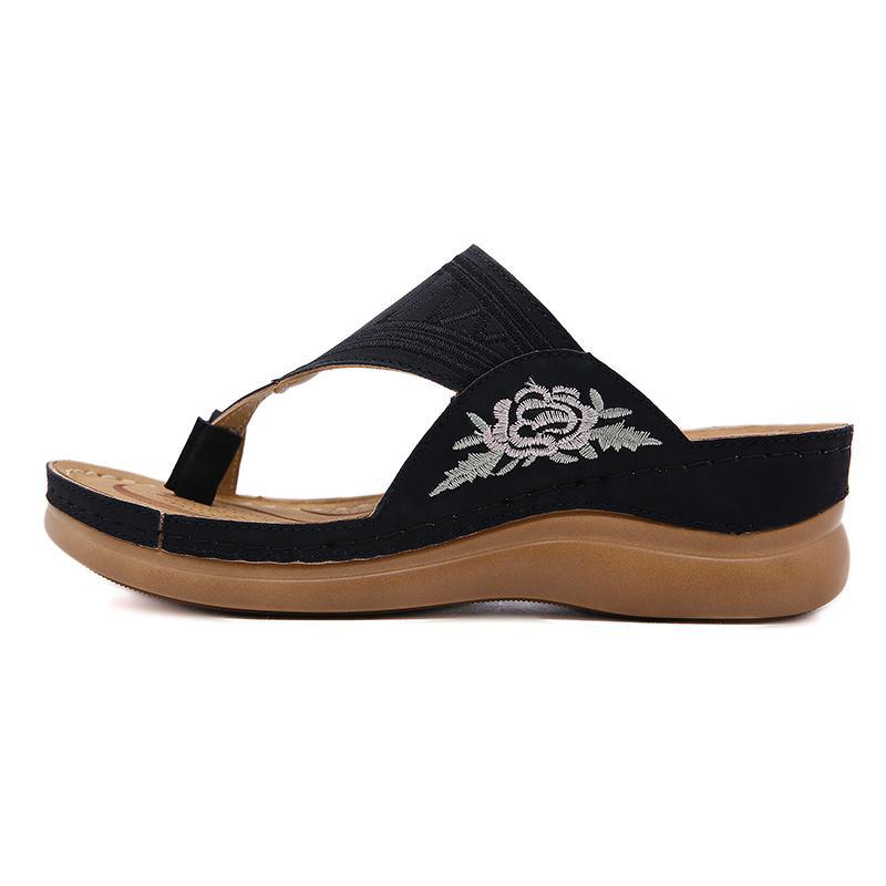 Women's Embroidery Wedge Sandals - Image 17