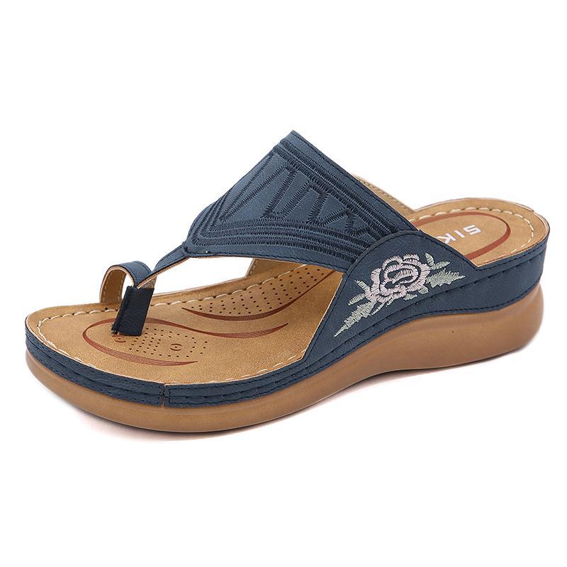 Women's Embroidery Wedge Sandals - Image 2