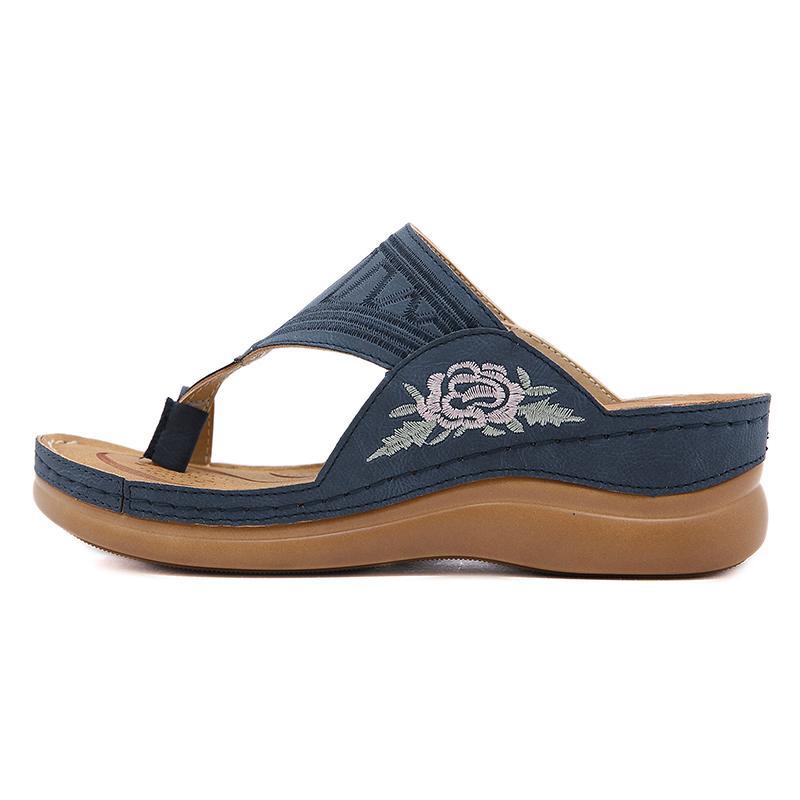 Women's Embroidery Wedge Sandals - Image 3