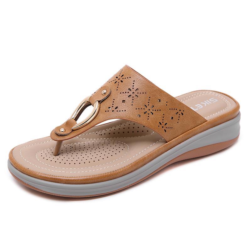 Women's Wedge Clip Toe Sandals - Image 4