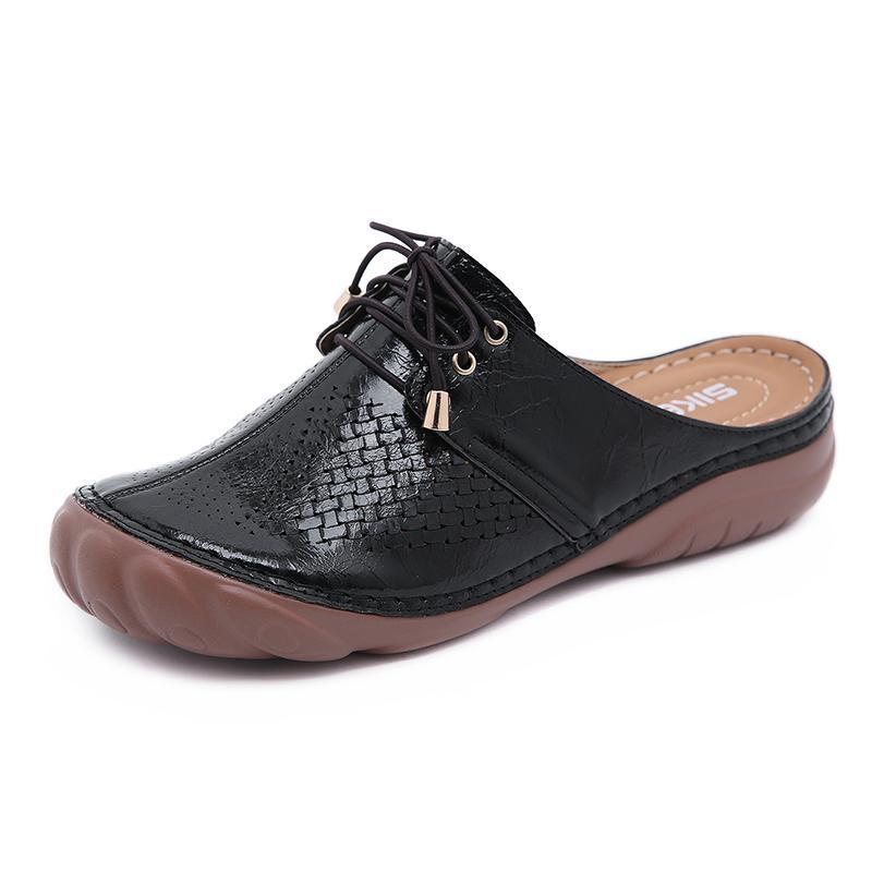 Women Retro Strappy Backless Sandals - Image 10