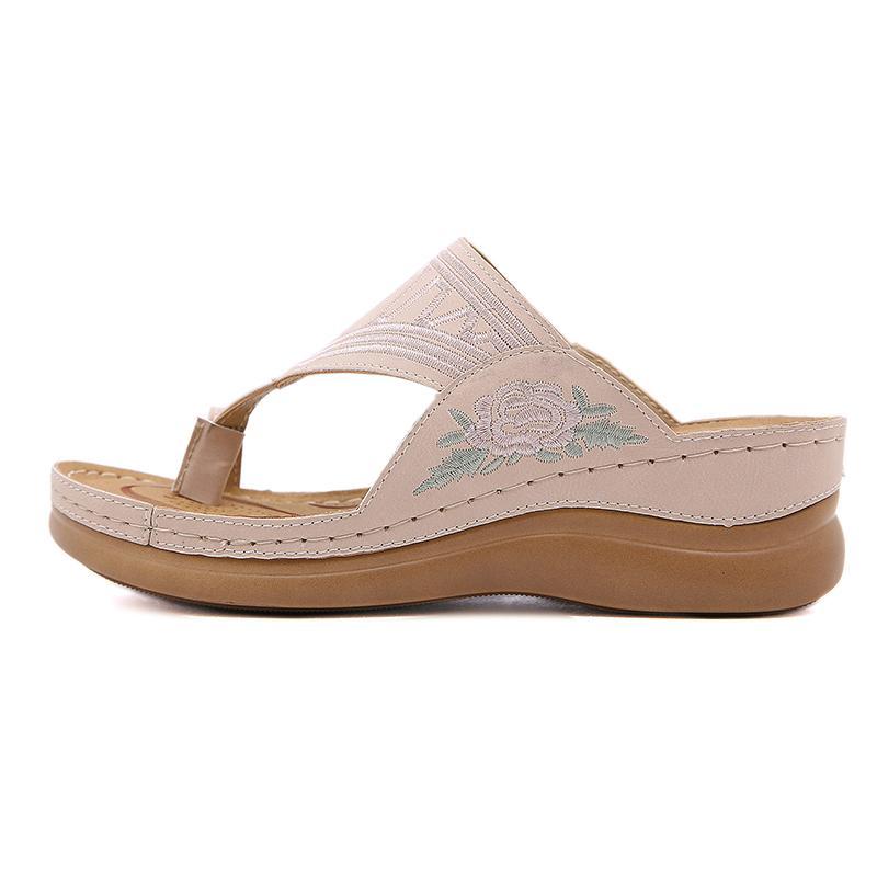 Women's Embroidery Wedge Sandals - Image 12