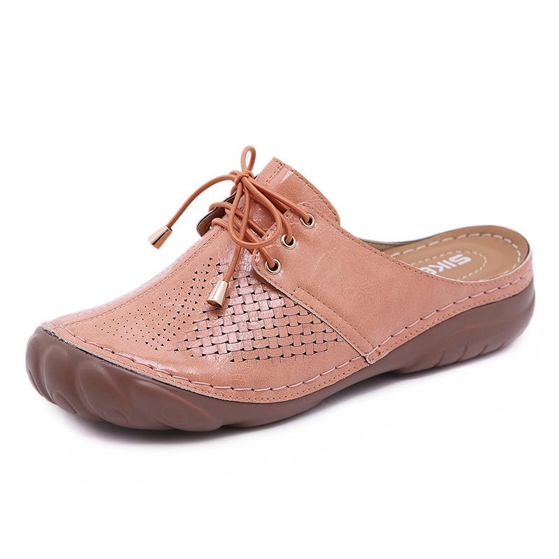 Women Retro Strappy Backless Sandals - Image 14