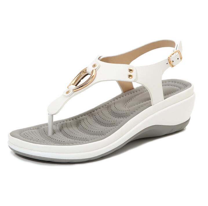 Summer Beach Solid Color Flip Flops For Women Clip Toe Ladies Shoes - Image 19