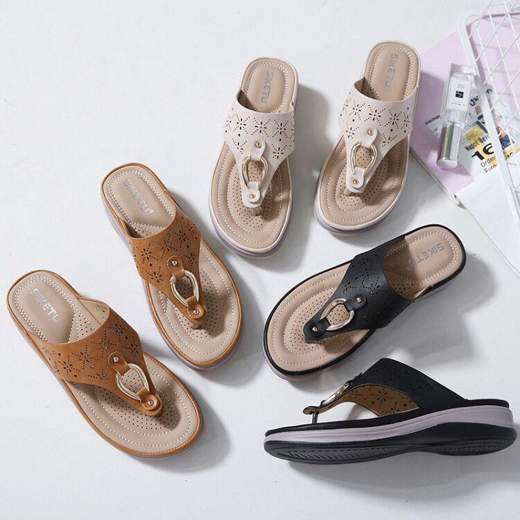 Women's Wedge Clip Toe Sandals - Image 3