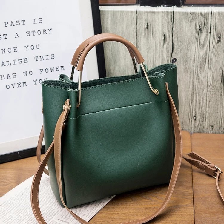 Faux Leather Tote Bag - Image 13