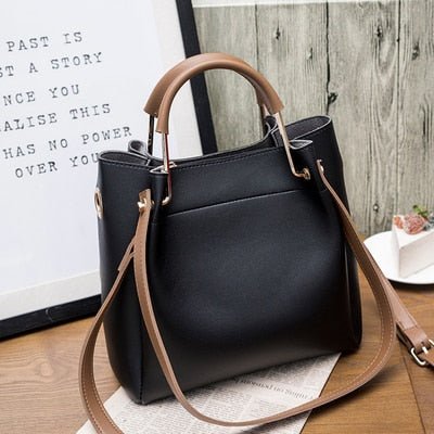 Faux Leather Tote Bag - Image 12