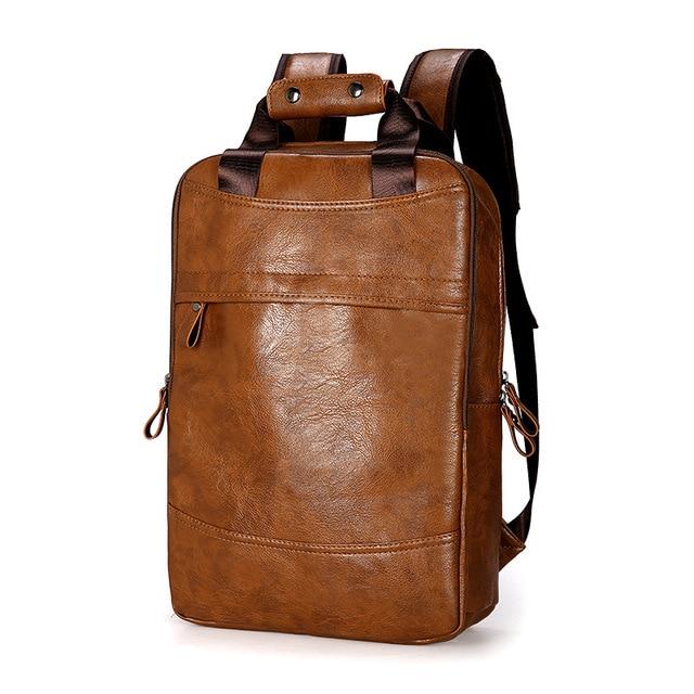 Faux-Leather Travel Backpack - Image 20