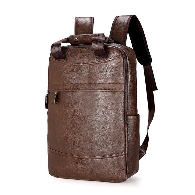 Faux-Leather Travel Backpack - Image 21