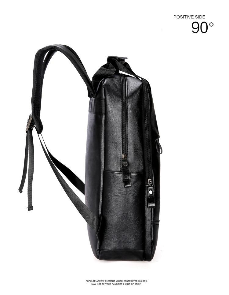 Faux-Leather Travel Backpack - Image 6