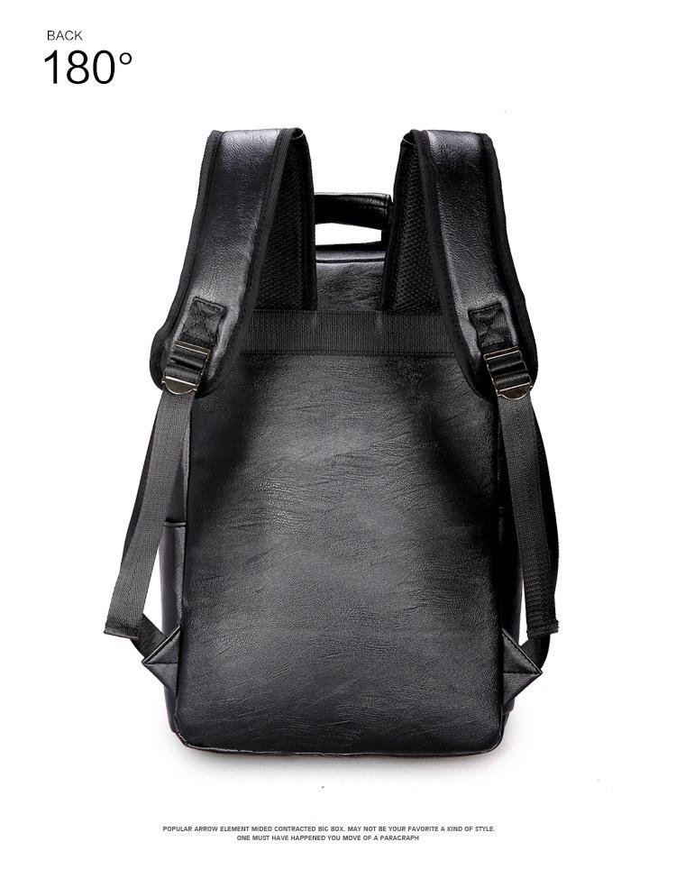 Faux-Leather Travel Backpack - Image 10