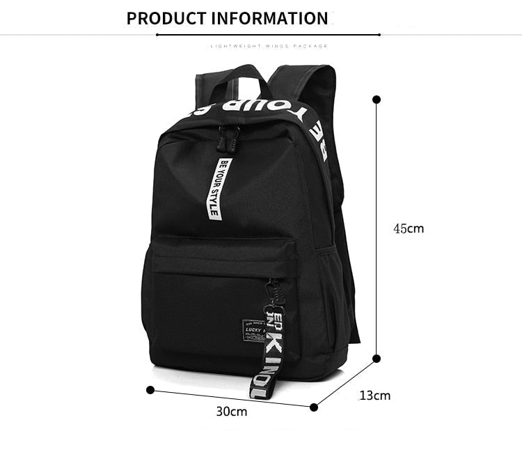 Korean 'Be Your Style' Backpack - Image 8