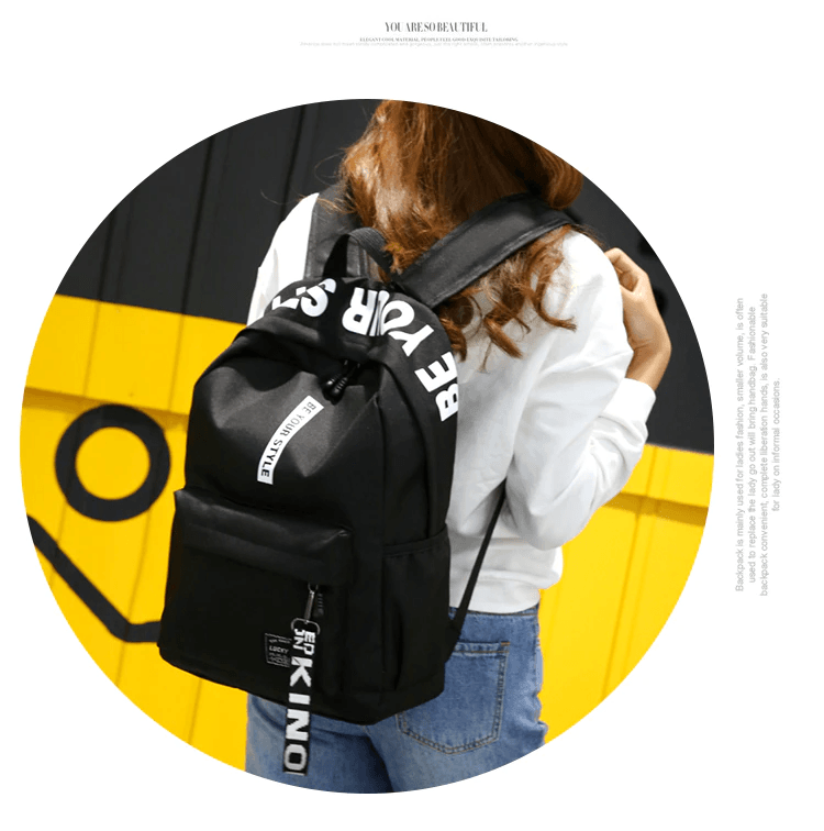 Korean 'Be Your Style' Backpack - Image 3