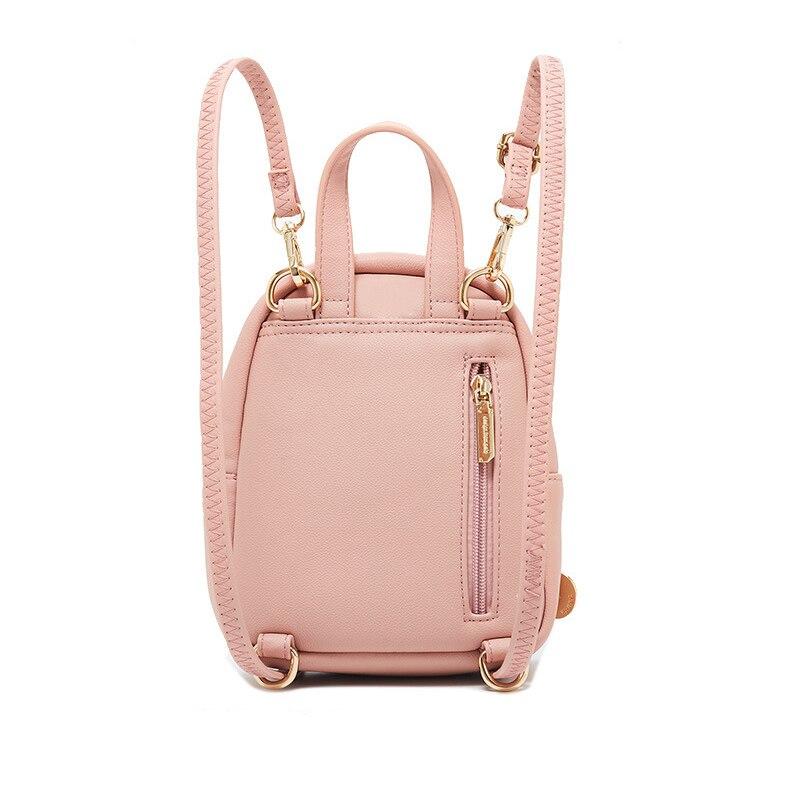 Mini Soft Touch Faux Leather Backpack - Image 6