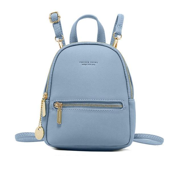 Mini Soft Touch Faux Leather Backpack - Image 18