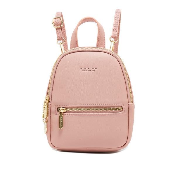 Mini Soft Touch Faux Leather Backpack - Image 17