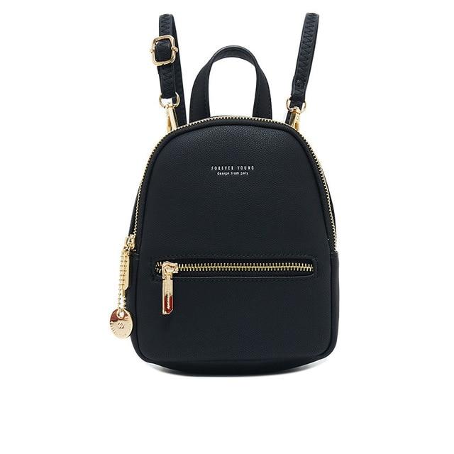 Mini Soft Touch Faux Leather Backpack