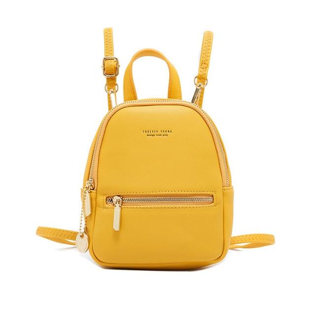 Mini Soft Touch Faux Leather Backpack - Image 12