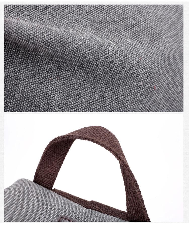 Preppy Style Canvas Backpack - Image 8