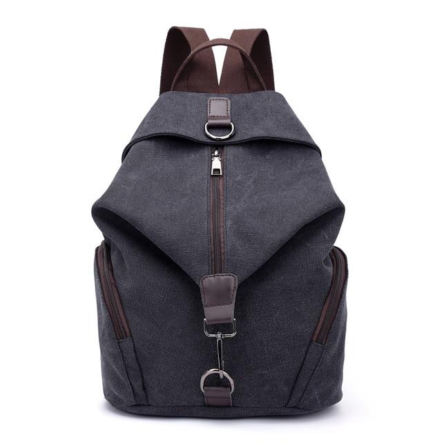 Preppy Style Canvas Backpack - Image 16