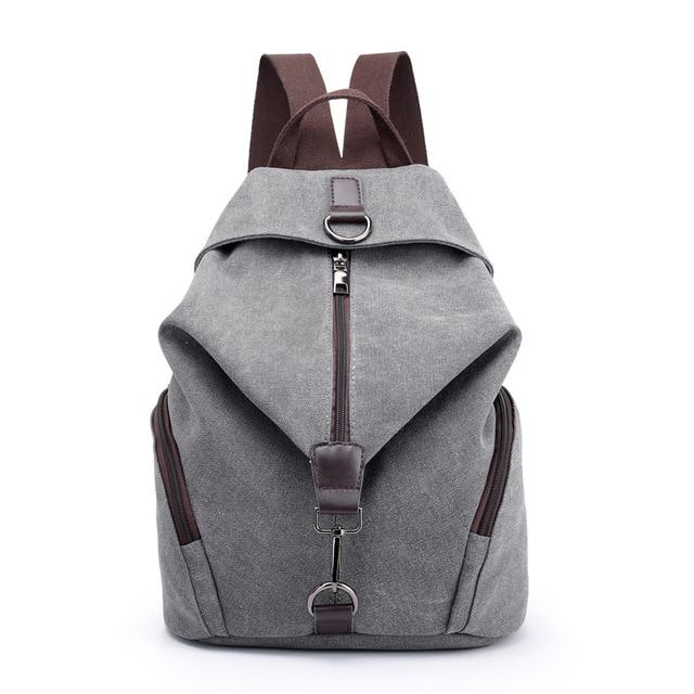 Preppy Style Canvas Backpack - Image 17