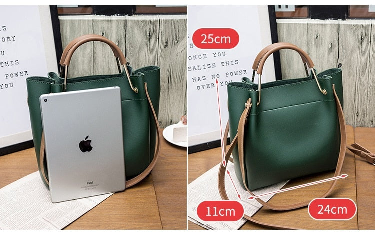 Faux Leather Tote Bag - Image 10