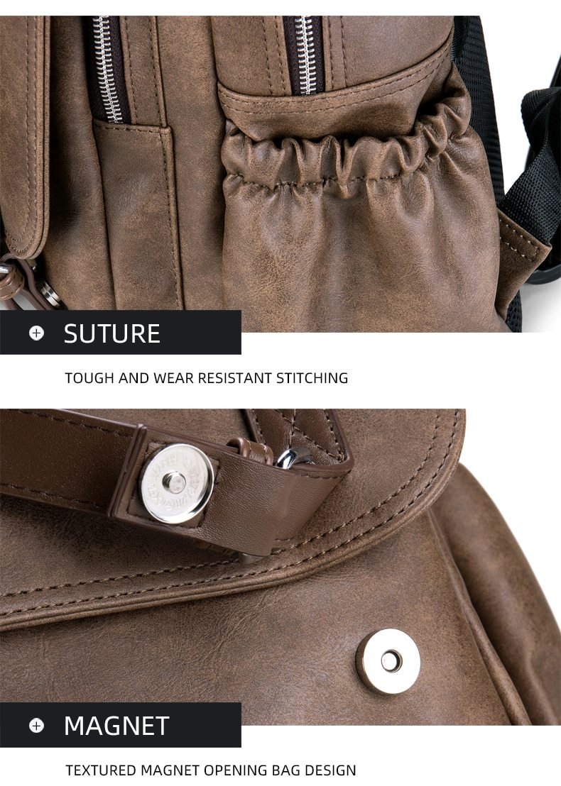 Retro Business Casual Backpack - Image 14