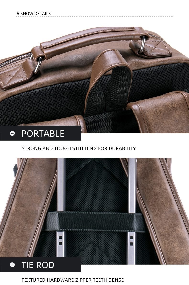 Retro Business Casual Backpack - Image 12