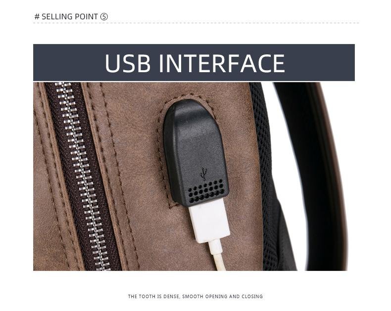 Retro Business Casual Backpack - Image 10