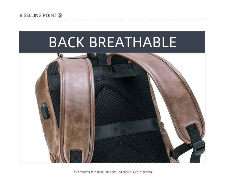 Retro Business Casual Backpack - Image 11