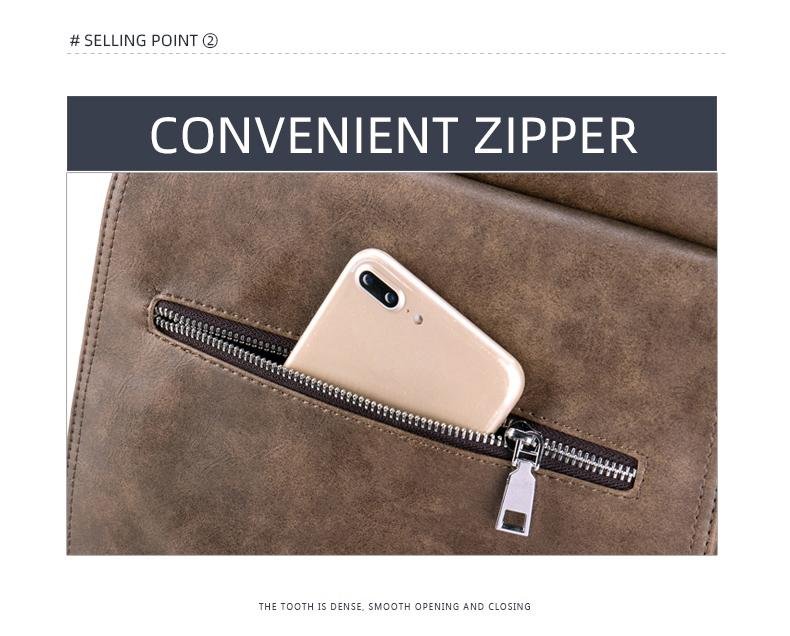 Retro Business Casual Backpack - Image 8