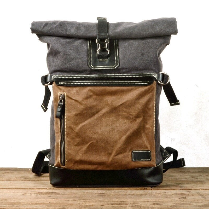 Rugged Roll-top Backpack