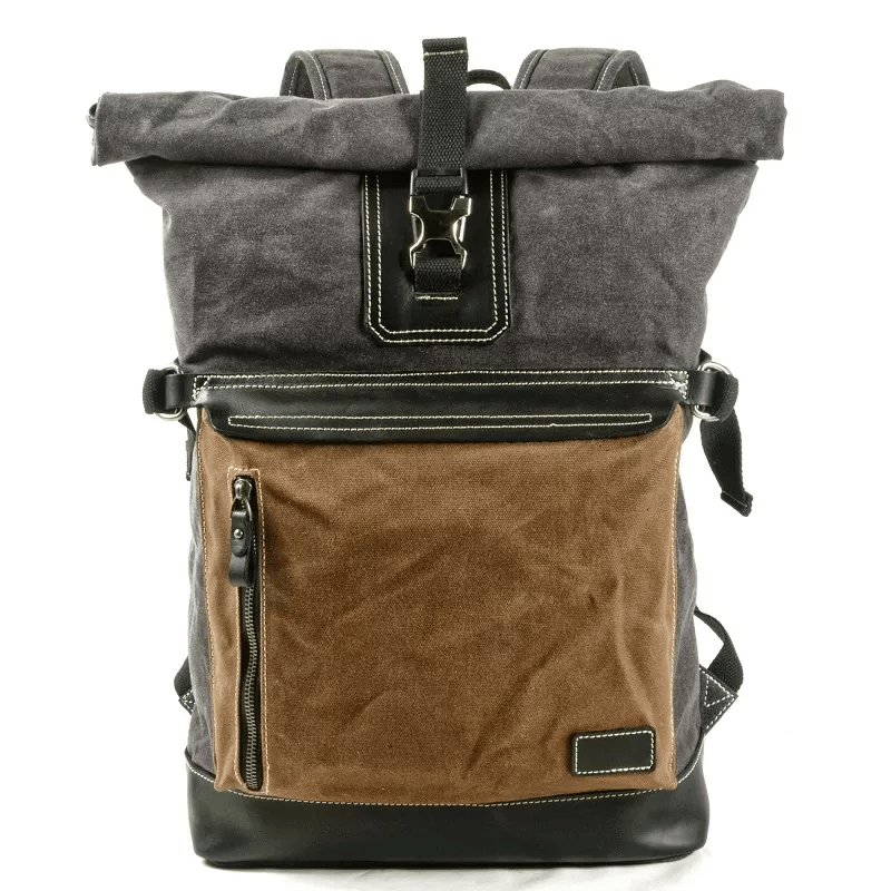 Rugged Roll-top Backpack - Image 4