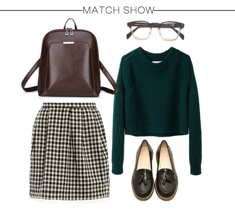 Sleek Faux Leather Backpack - Image 4