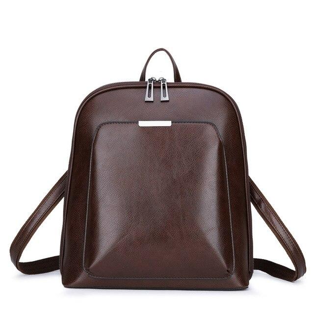 Sleek Faux Leather Backpack - Image 18