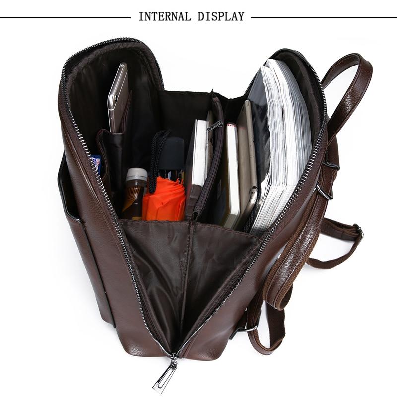 Sleek Faux Leather Backpack - Image 8