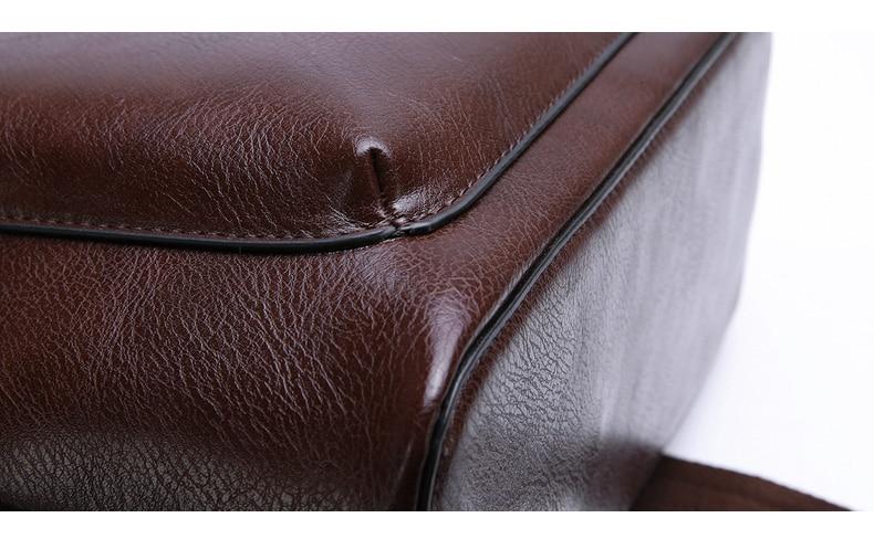 Sleek Faux Leather Backpack - Image 15